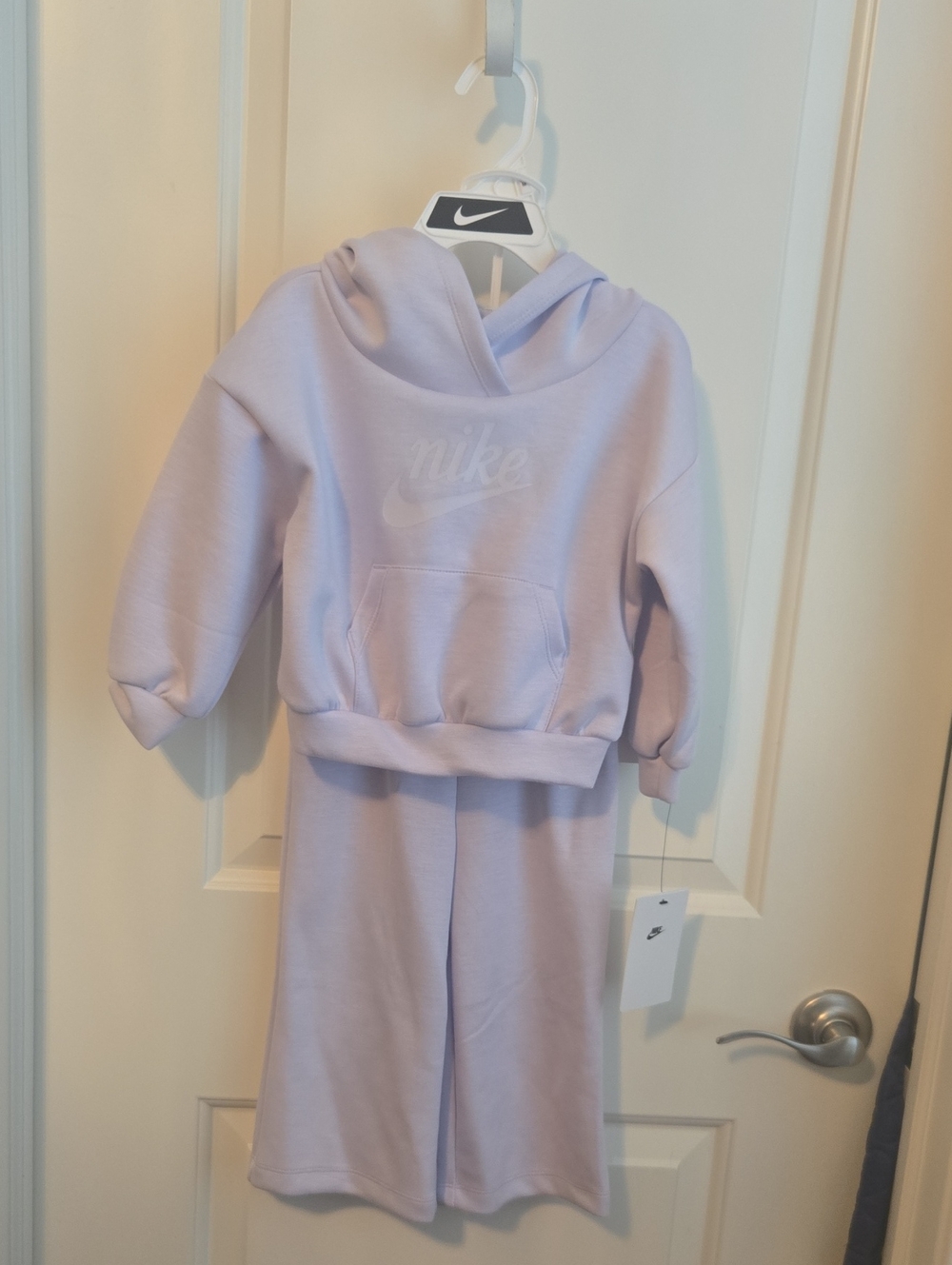 Nike Kids' Lavender Sweatshirt & Wide-Leg Joggers Set